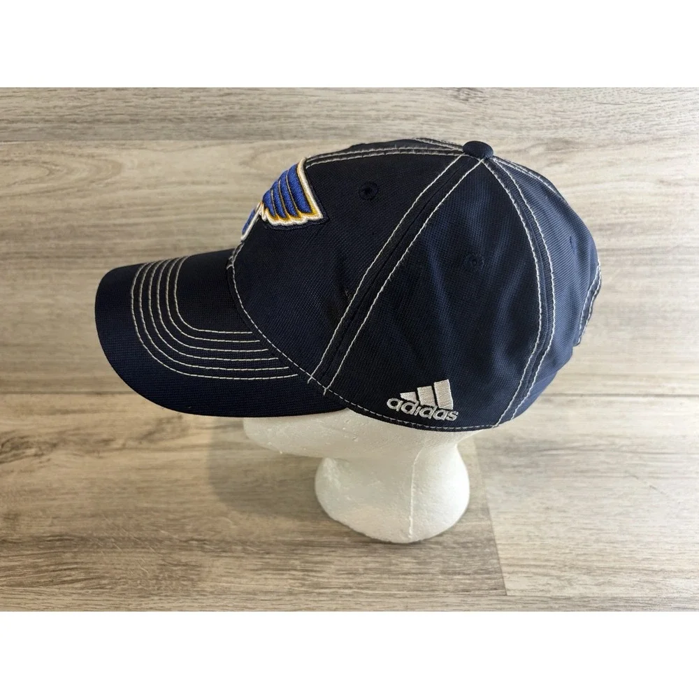 Adidas ClimaLite St Louis Blues Strapback Hat Cap Mens Hockey NHL Adjustable